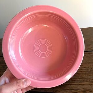 Fiesta Ware Retired Rose Pink Fruit Dessert Cereal Sauce Bowl HLC